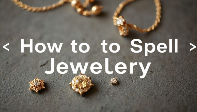 how to spell jewelry