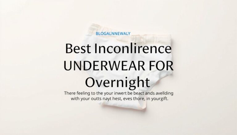 best incontinence underwear for overnight