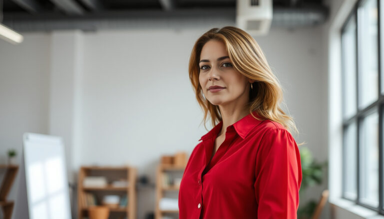 How To Wear A Red Women Shirt