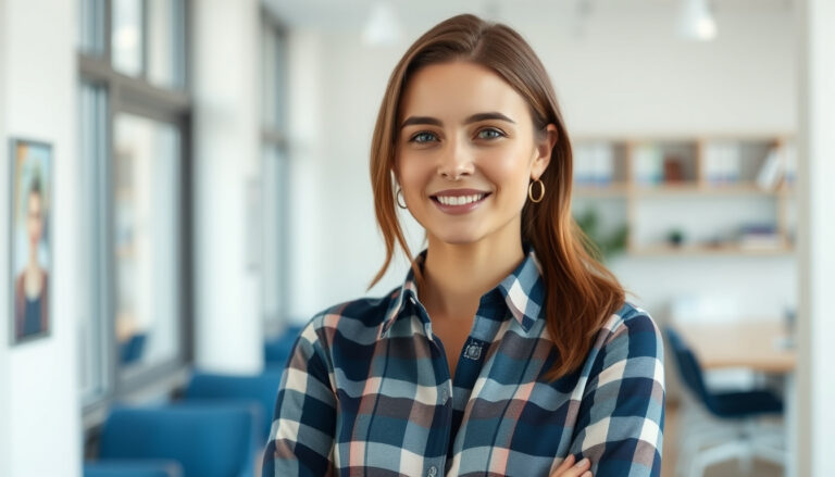 Is A Plaid Women Shirt Business Casual